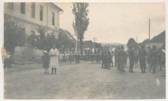 1917 Csíkszentmárton, Sanmartin; első világháború, katonai zenekar / WWI K.u.k. military band. photo...