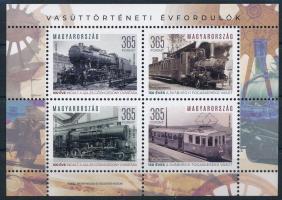 2024 Vasúttörténeti évfordulók blokk