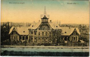 1915 Máramarossziget, Sighet, Sighetu Marmatiei; Groedl villa. Berger Miksa Utóda kiadása / villa (E...