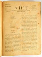 1894 Kiss József szerk: A Hét - Társadalmi, irodalmi és művészeti közlöny. Janurtól decemberig Telje...