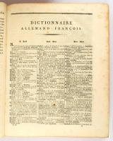 Nouveau Dictionnaire Francois-Allemand et Allemand-Franois a l'usage des deux nations. Tome 2. ...
