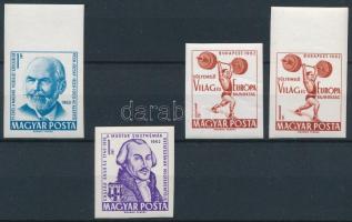 1962 Évfordulók - események I. 4 db vágott bélyeg