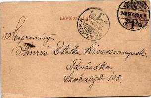 1901 Kolozsvár, Cluj; Erzsébet út / general view (Rb)