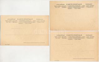 3 db RÉGI (1905 előtti) női portré képeslap / 3 pre-1905 female portrait postcards