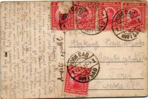 1922 Zsombolya, Hatzfeld, Jimbolia; Gróf Csekonics kastély / castle (EB)