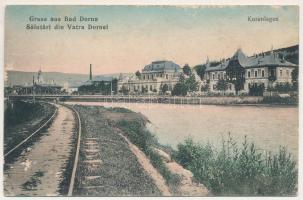 Vatra Dornei, Dornavátra, Bad Dorna-Watra (Bukovina, Bucovina, Bukowina); Kuranlagen / spa, railway ...