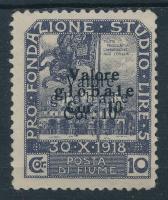 1919 Mi 85 kettős felülnyomással, Derecskei vizsgálójellel