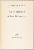 Hamvas Béla 2 kötete: Silentium. Titkos jegyzőkönyv. Unicornis. Bp., 1987, Vigilia. Kiadói papírköté...