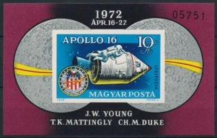 1972 Apollo-16 vágott blokk