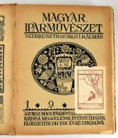 Magyar Iparművészet XVIII. és XIX. évf. 1915, 1917 évfolyamok. szerk: Györgyi Kálmán. Teljes évfolya...