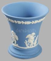 Wedgwood jasperware angol porcelán kisváza, jelzett, hibátlan, m: 8,5 cm