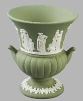 Wedgwood jasperware angol porcelán kisváza, jelzett, hibátlan, m: 8,5 cm