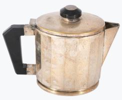 Berndorf Krupp art deco ezüstözött alpakka szervírozó készlet, jelzett, kopással, m: 15 cm alatt