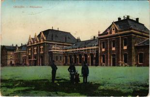 1912 Cegléd, Pályaudvar, vasútállomás. W.L. Bp. 6114. (fa)