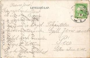 1912 Cegléd, Pályaudvar, vasútállomás. W.L. Bp. 6114. (fa)