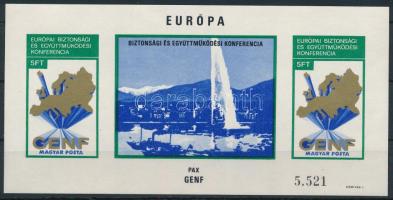 1974 Európai Biztonsági és együttműködési konferencia II. - Genf vágott blokk (22.000)
