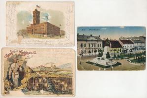 13 db RÉGI képeslap vegyes minőségben / 13 pre-1945 postcards in mixed quality