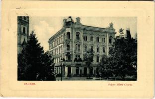 1912 Zagreb, Zágráb; Palace Hotel Croatia / szálloda. W.L. Bp. 3757. / hotel (EK)