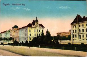Zagreb, Zágráb; Sveucilisni trg / street (EK)