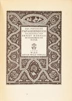 Das Persische Papageienbuch. Nacherzählt von Ernst Roenau mit Buchschmuck Rosa. Wien,1922,Artur Wolf...
