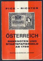 Pick-Richter Osztrák bankjegykatalógus 1759-től