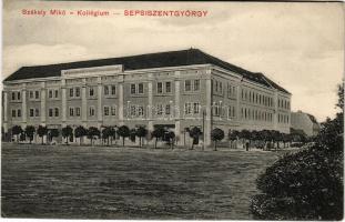 Sepsiszentgyörgy, Sfantu Gheorghe; Székely Mikó Kollégium. Benkő M. kiadása / Calvinist boarding sch...