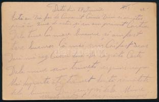1917 Tábori lap "EP TIRANA a" tábori kórházba, továbbküldve