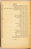 Sefer Mekor ha-berakhot [...] Héber nyelvű könyv. Munkács, (cca 1894-1895), Bleier és Kahn. Átkötött...
