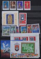 1971-1980 Sorok, blokkok, kisívek, bélyegek, 7 lapos A/4 szétesett berakóban