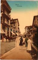 1911 Davos, Promenade / street, shops (EK)