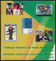 Brazilia sport motívum bélyegek postai összeállítás a 90-es évekből
