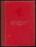 NDK 1953 Karl Marx sor külön nyomat kartonpapíron könyv formában, jó állapotban