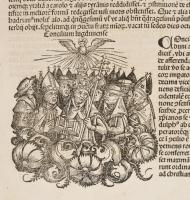 1493 Ősnyomtatvány Magyar vonatkozással! A híres Schedel krónika lapja (egybefüggő lappárja) , I Kár...