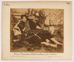 ca 1890 Félix Bonfils (1831-1885) / Francesco Indiveri: Szíria, Rahle Szeulaten - zsidó énekesnő / P...