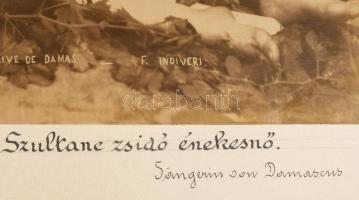 ca 1890 Félix Bonfils (1831-1885) / Francesco Indiveri: Szíria, Rahle Szeulaten - zsidó énekesnő / P...