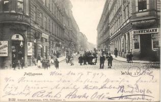 Vienna Palffy street with the Restaurant of Ferdinand Honnemann