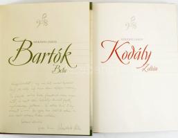 Világhíres zeneszerzők sorozat 2 kötete: Szirányi János: Kodály Zoltán.; Bartók Béla. Bp., 2011, Kos...