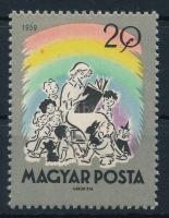 1959 Mese I. 20f rózsaszín folt a szivárványban tévnyomattal (10.000)
