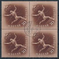 1952 Olimpia I. - Helsinki 30f négyestömb vízjel nélkül