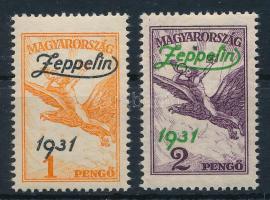 1931 Zeppelin sor (40.000) (2P kis festékfolt / small stain spot)
