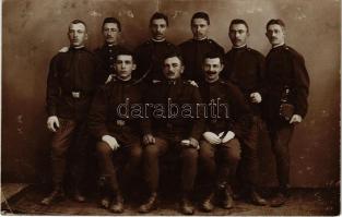 1908 Wien, Vienna, Bécs; osztrák-magyar katonák csoportja / Austro-Hungarian K.u.k. military, group ...