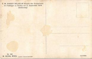 Vorwärts denn mit Gott! S. M. Kaiser Wilhelm besucht den Kronprinzen im Feldlager zu Sorbey am 2. Se...