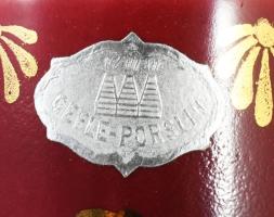 Upsala-Ekeby "Rubin" kisváza. Jelzett, címkével jelzett, hibátlan, m: 6 cm