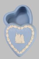 Wedgewood porcelán ékszeres ládika. Jelzett, hibátlan, eredeti dobozában 7 cm