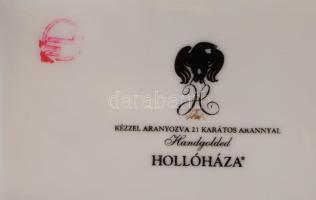 Hollóházi Szász Endre által tervezett mintával díszített bonbonier. Matricás, jelzett, hibátlan,. er...