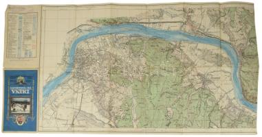 cca 1930-1940 A Duna Vác-Esztergom (38 km) szakaszának térképe. Vízi sporttérképek 6. sz. 1 : 25.000...