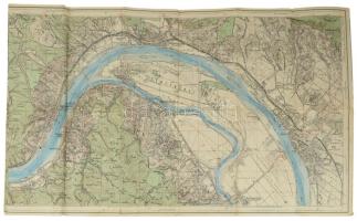 cca 1930-1940 A Duna Vác-Esztergom (38 km) szakaszának térképe. Vízi sporttérképek 6. sz. 1 : 25.000...