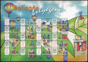 2007 Ballagás bélyegem (IV.) - Hőlégballon promóciós teljes ív (12.500)