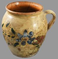 Fazék. Sóvidék, 19. sz. utolsó harmada, mázhibával, repedésvonallal, m: 22 cm