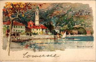 Cernobbio. Cartoline Postali Artistiche di Velten No. 393. Edit. Schmidt-Staub &amp; Cia. Lit. E...